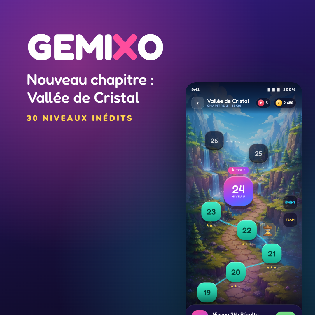 Trois nouvelles formes de gemmes
